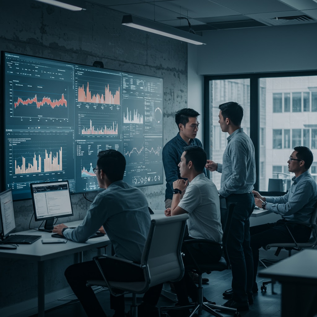 IT professionals collaborating